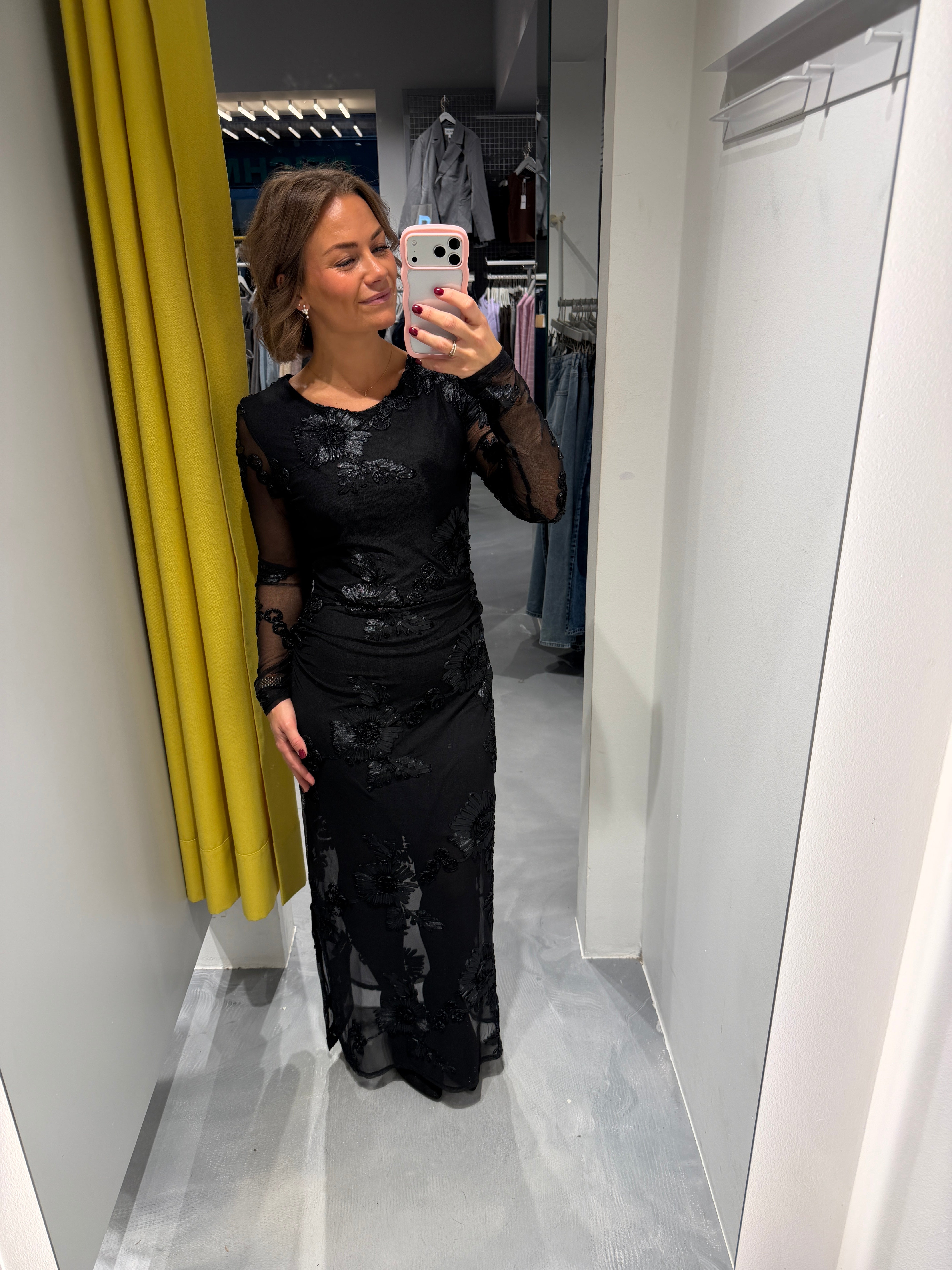 PCOFFIA Long Dress - Black