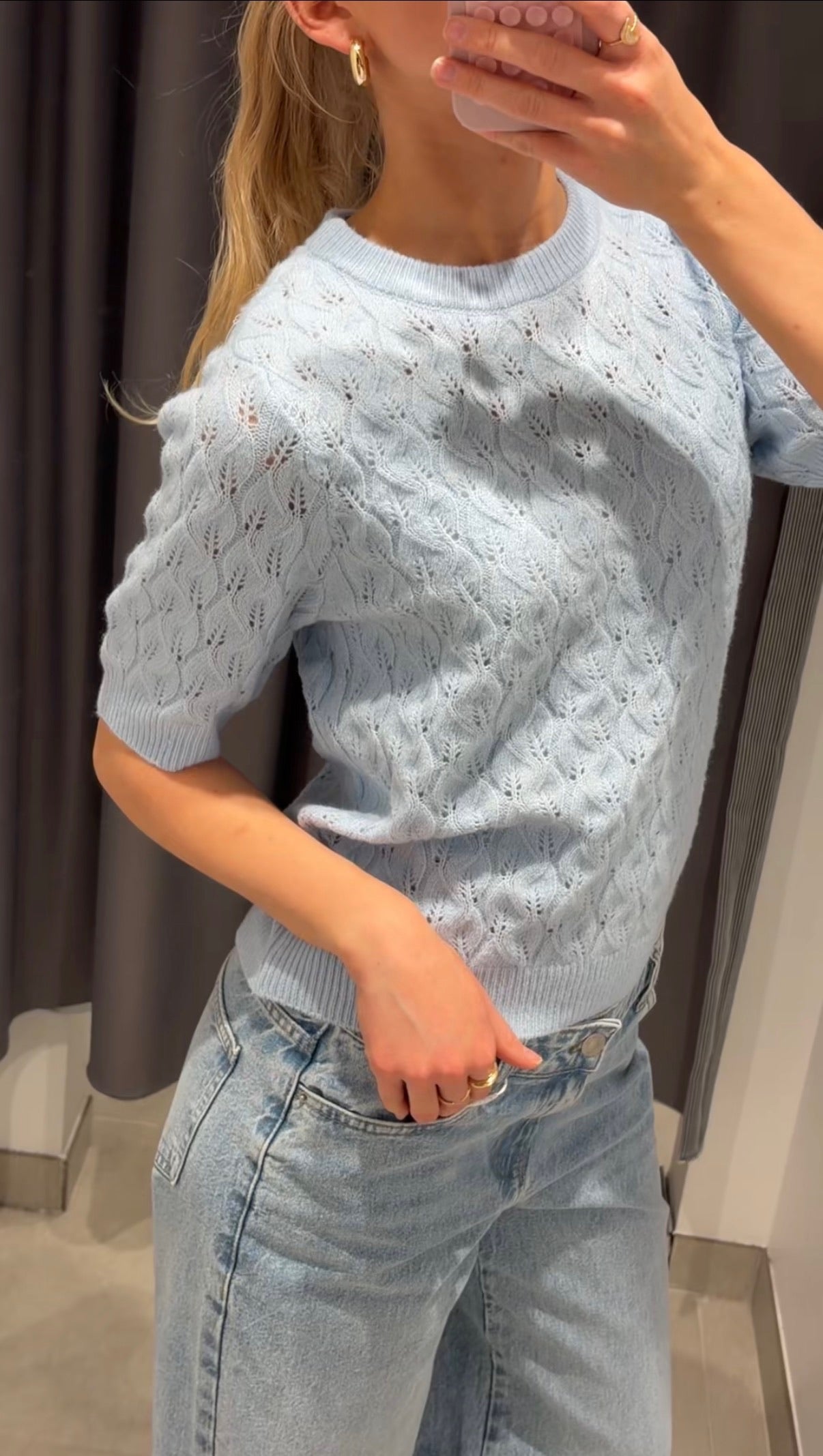 PCLELOU Pullover - Cashmere Blue