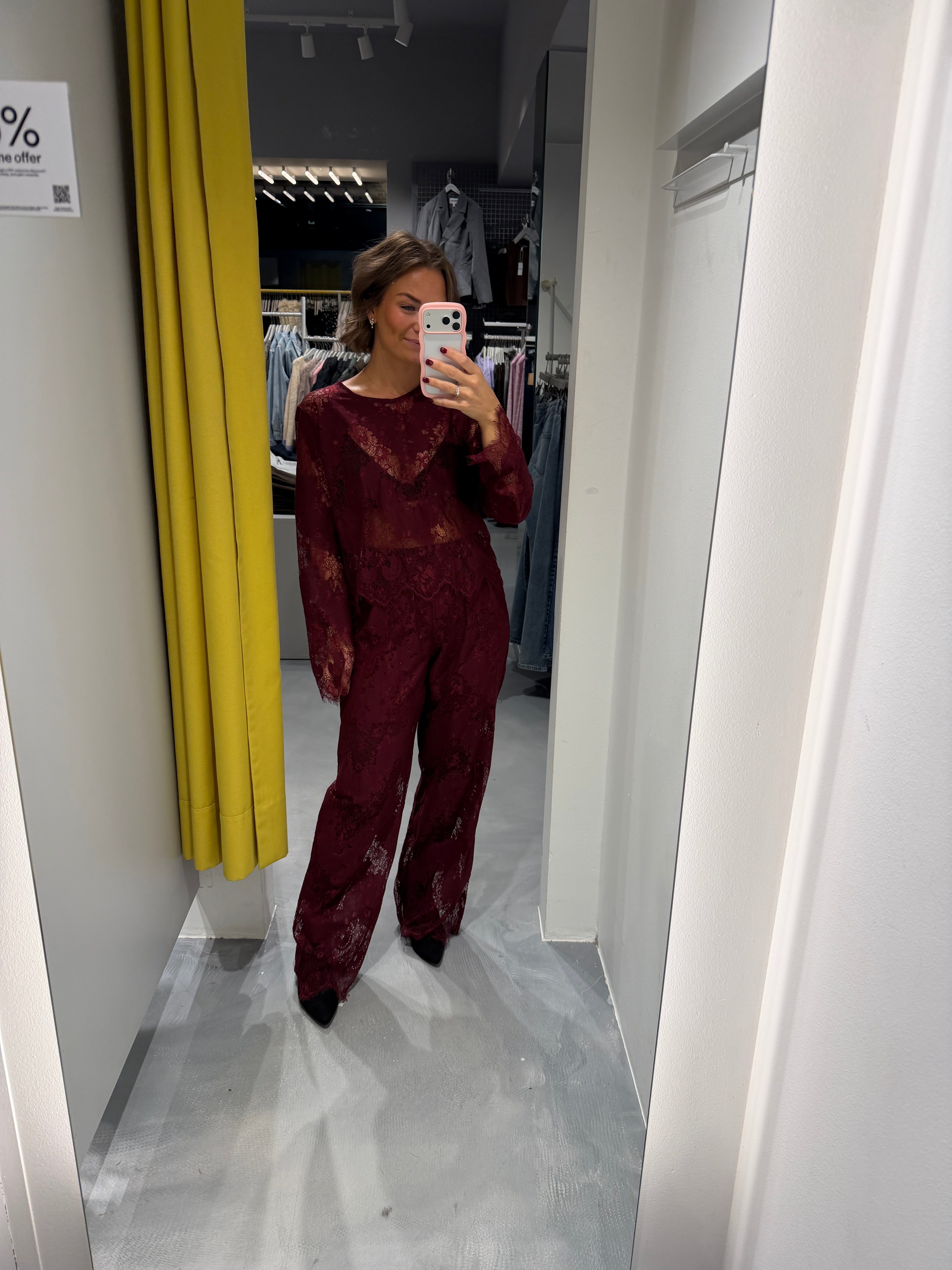 PCRINNE Trousers - Tawny Port