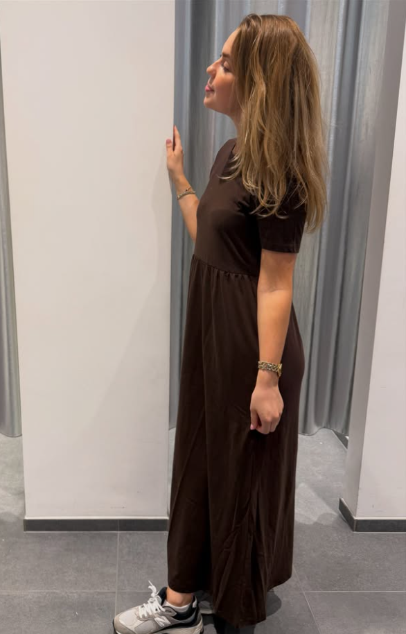 PCDISSO Long Dress - Hot Fudge