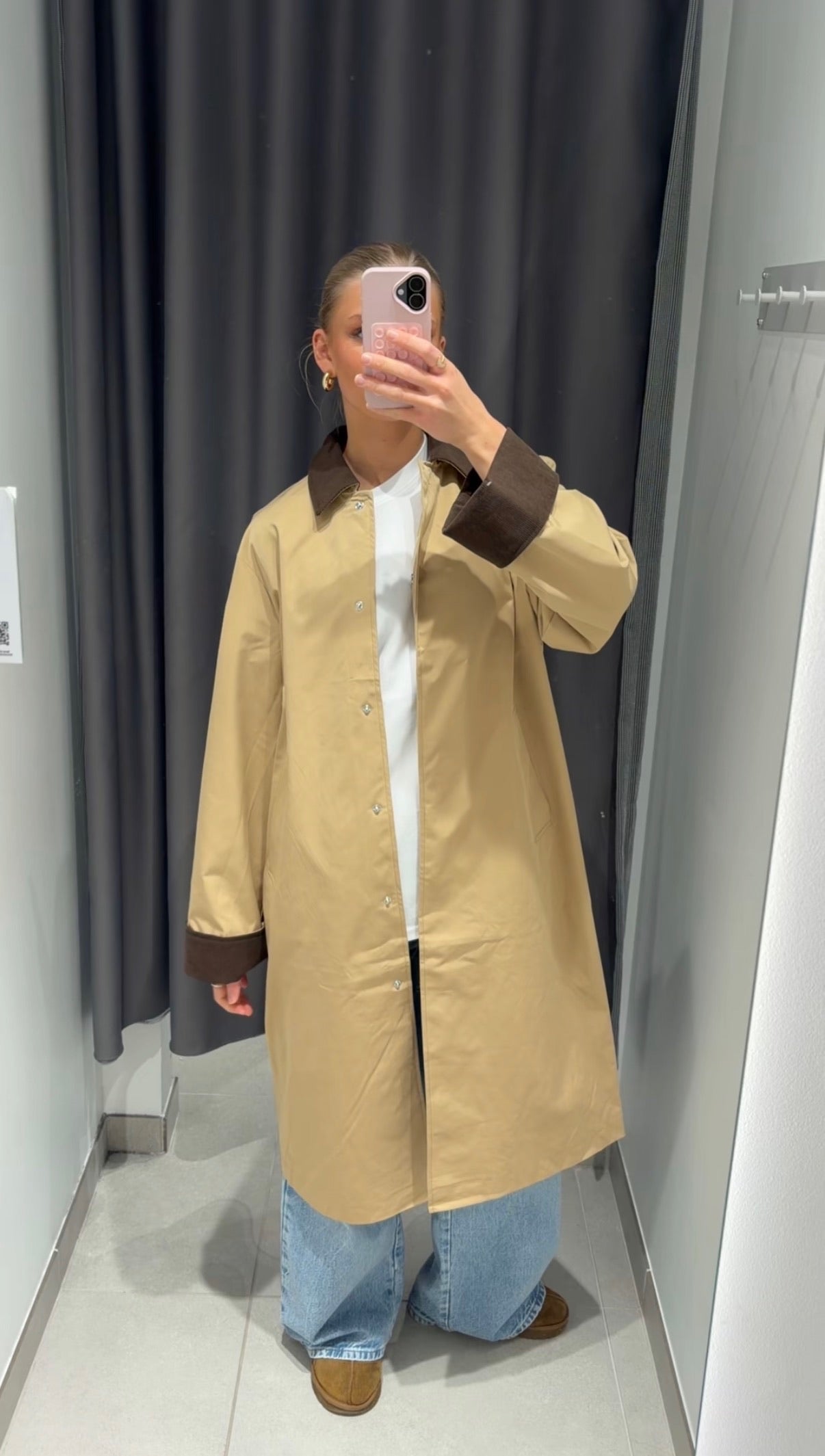 PCJORMA Coat - Travertine