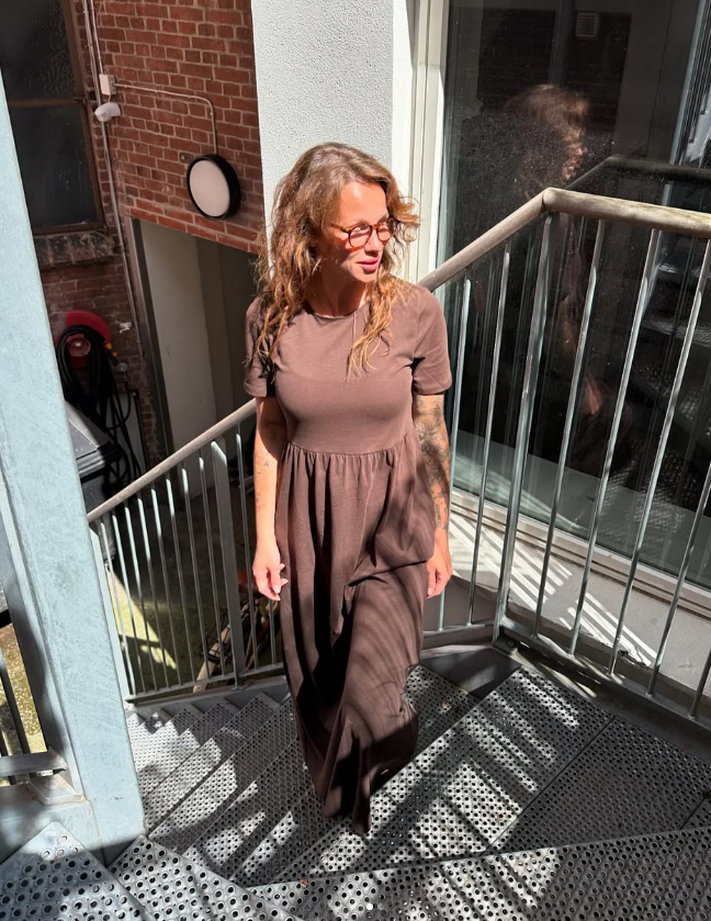 PCDISSO Long Dress - Hot Fudge