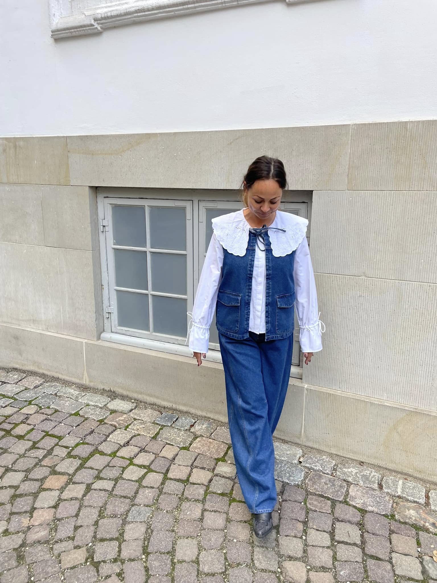 PCFENNA Jeans - Dark Blue Denim