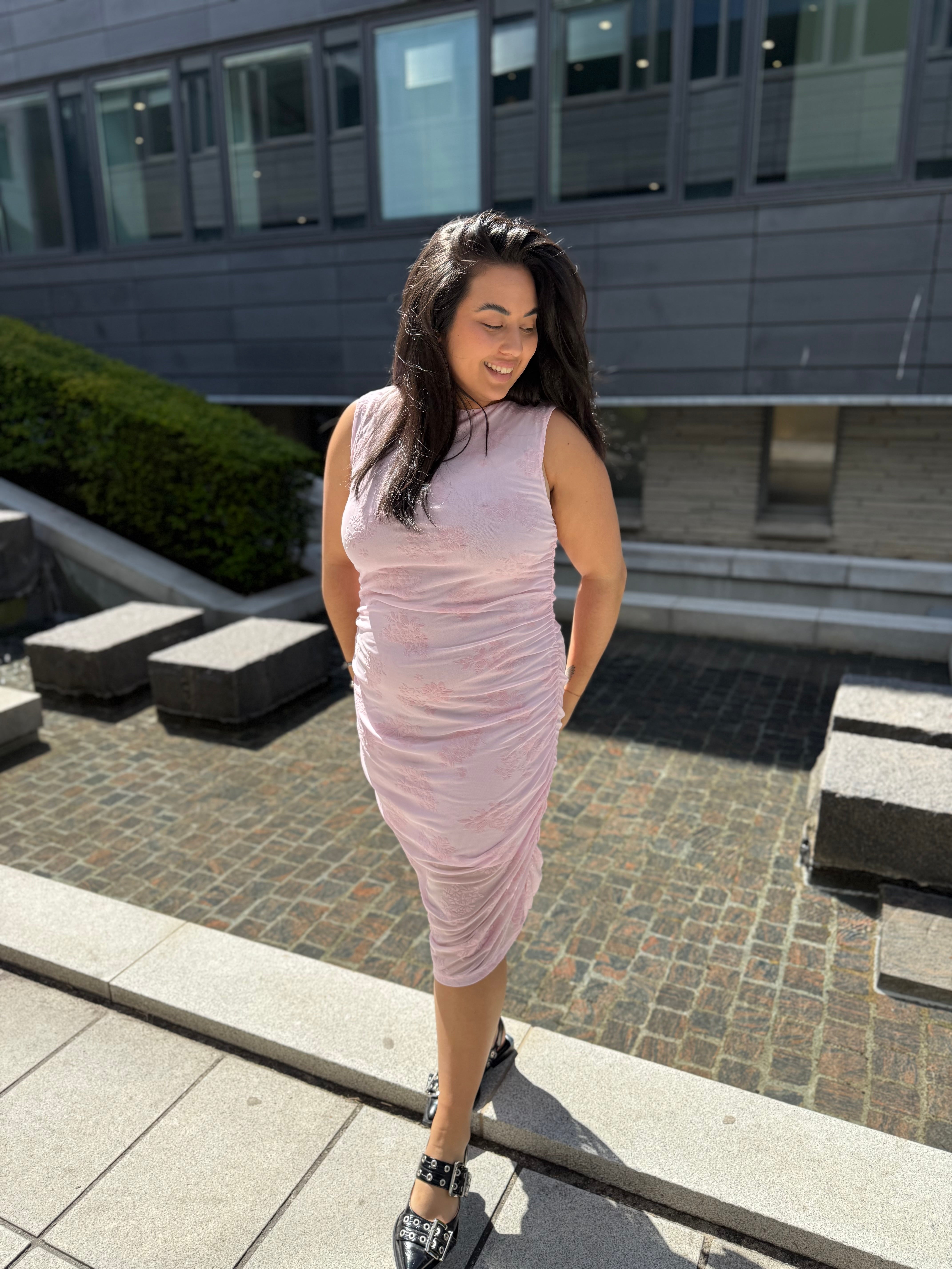 PCMERRY Short Dress - Pink Tulle