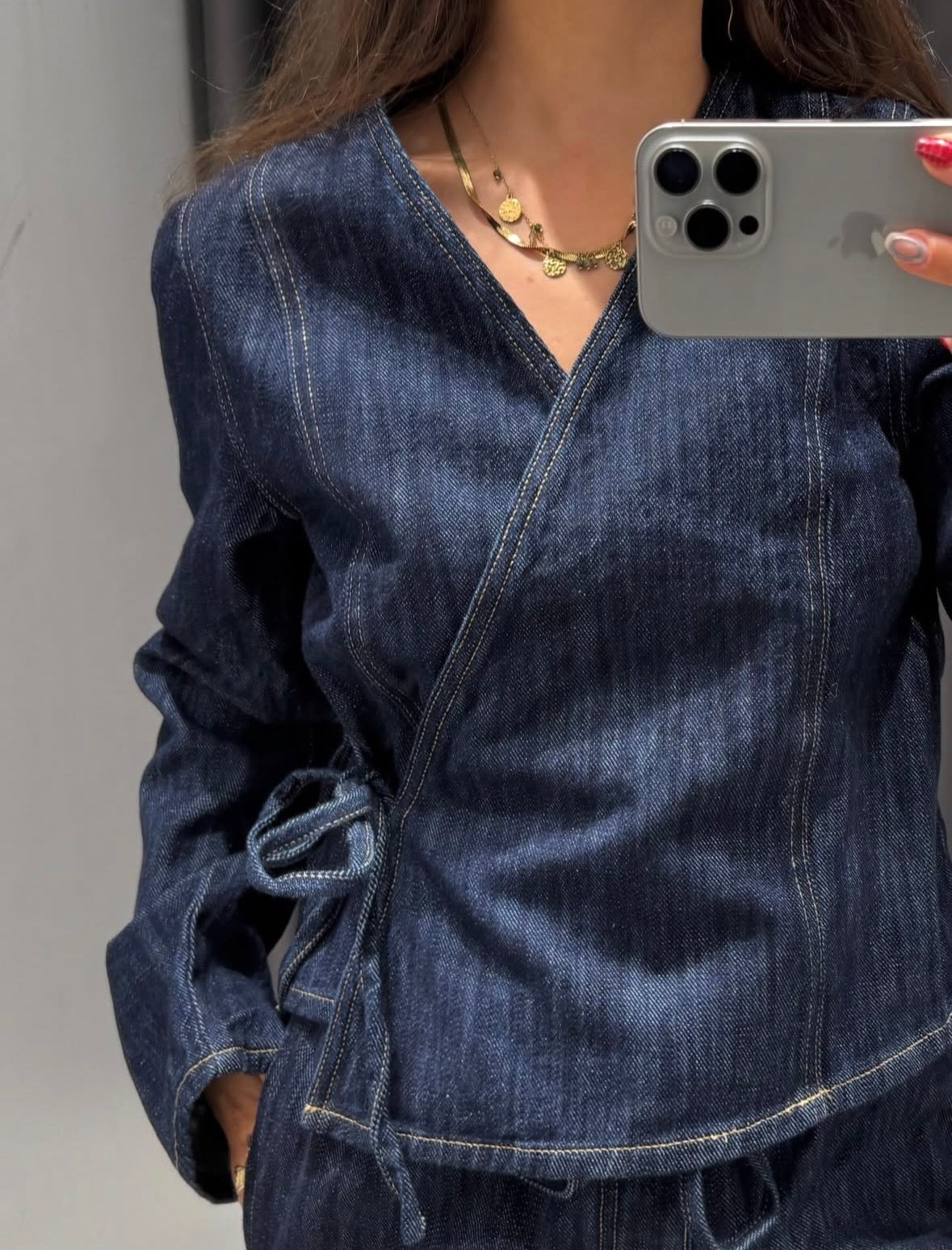 PCGEGGO Denim Shirt - Dark Blue Denim