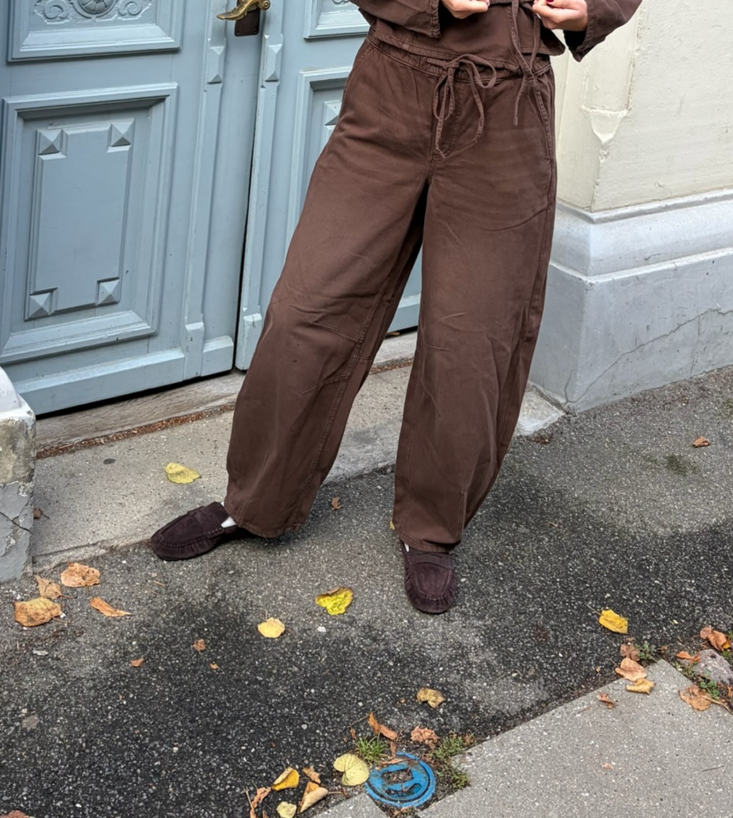 PCSILVIA Jeans - Hot Fudge