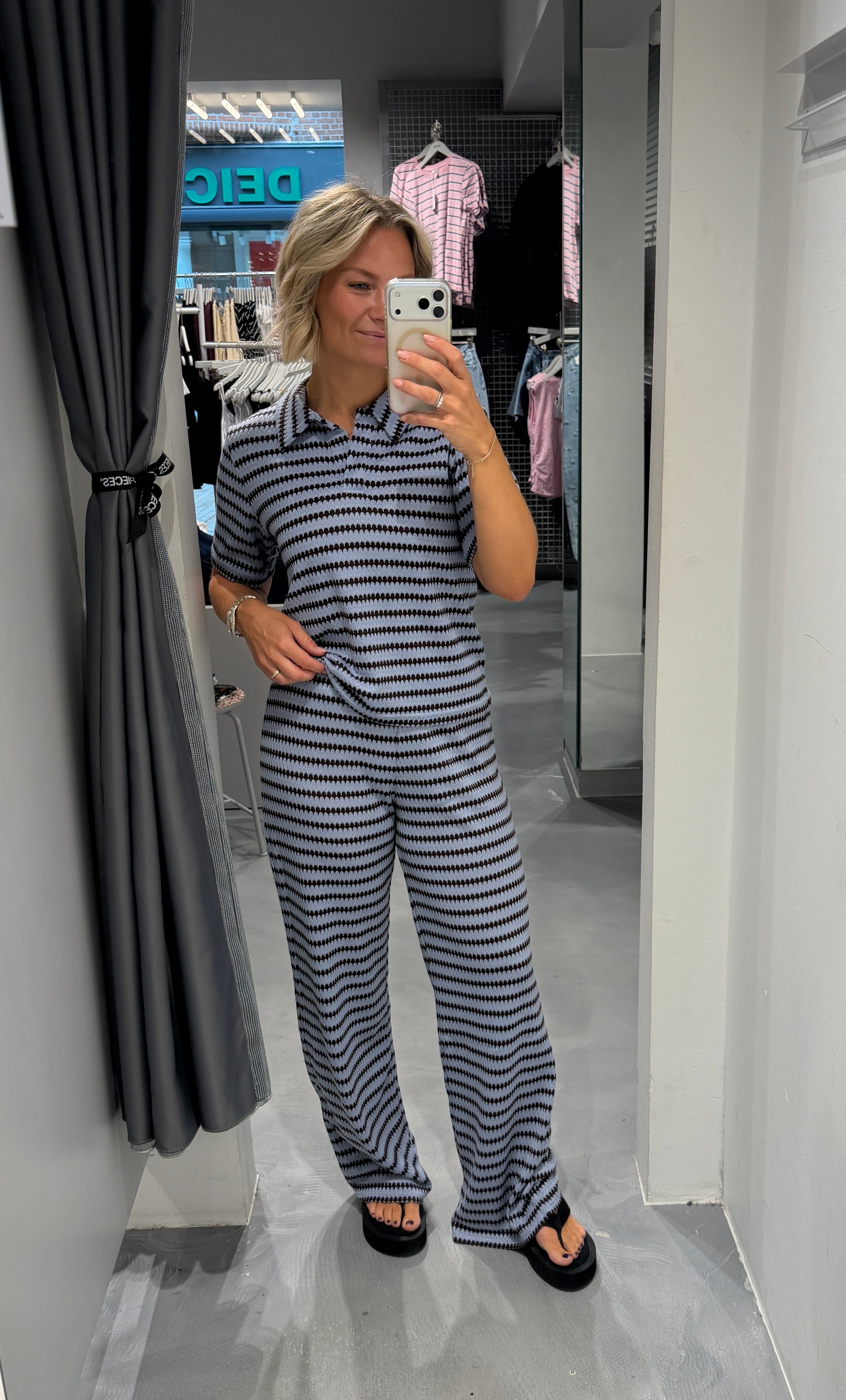 PCJEYA Trousers - Cashmere Blue
