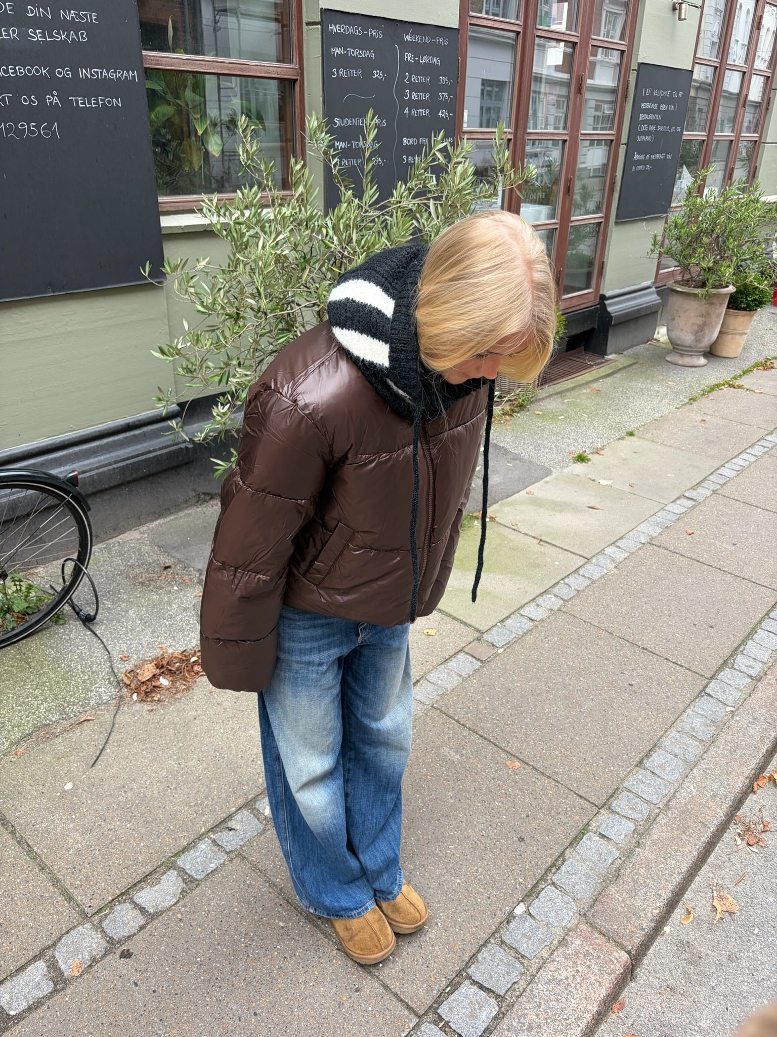 PCAMILIA Puffer Jacket - Hot Fudge