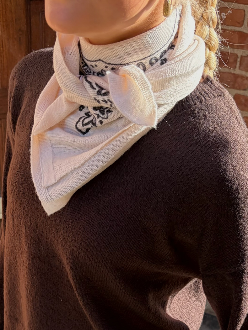 PCNOVIS Scarf - Whitecap Gray