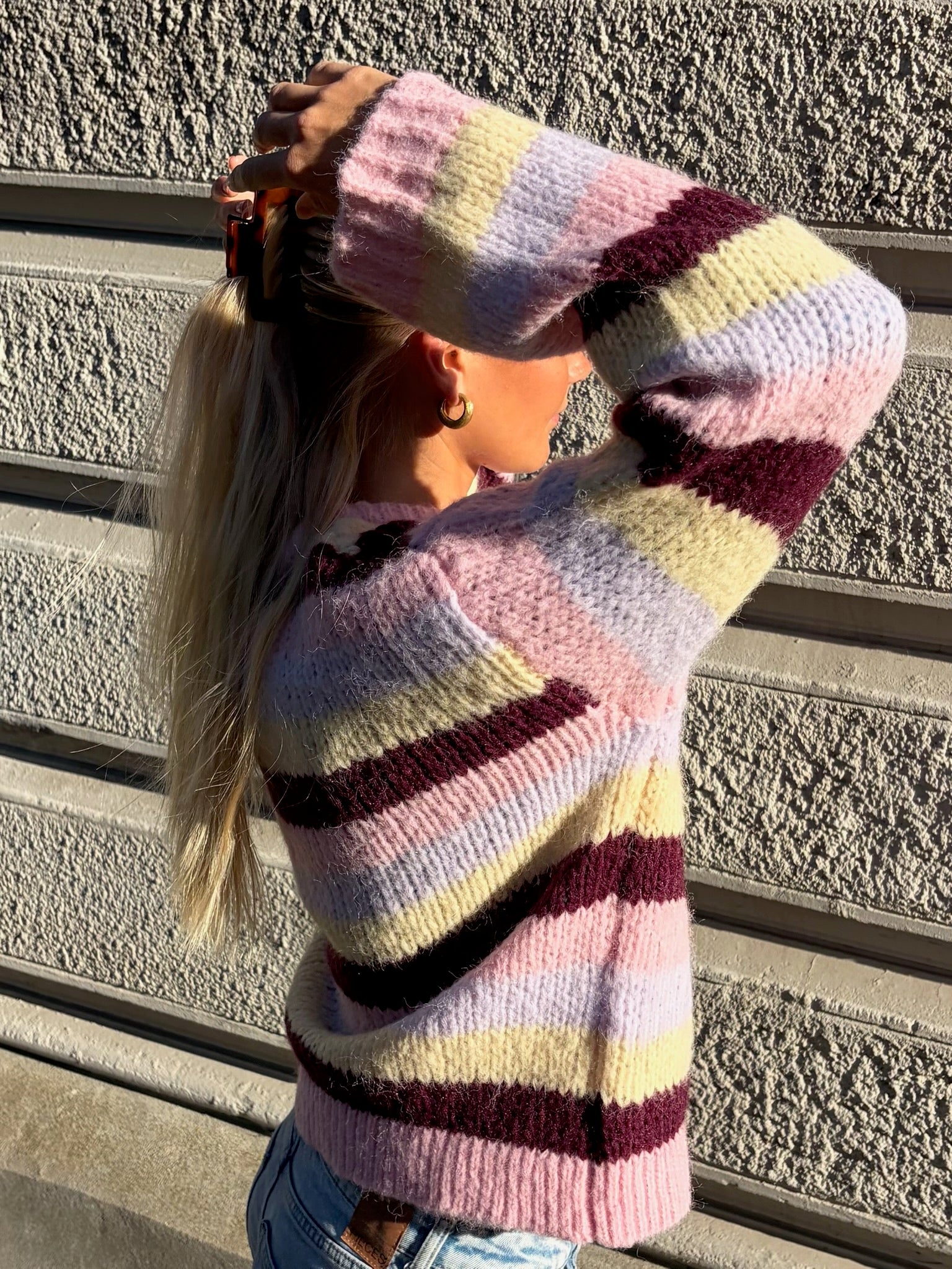 PCDORTHEA Knitted Top - Roseate Spoonbill
