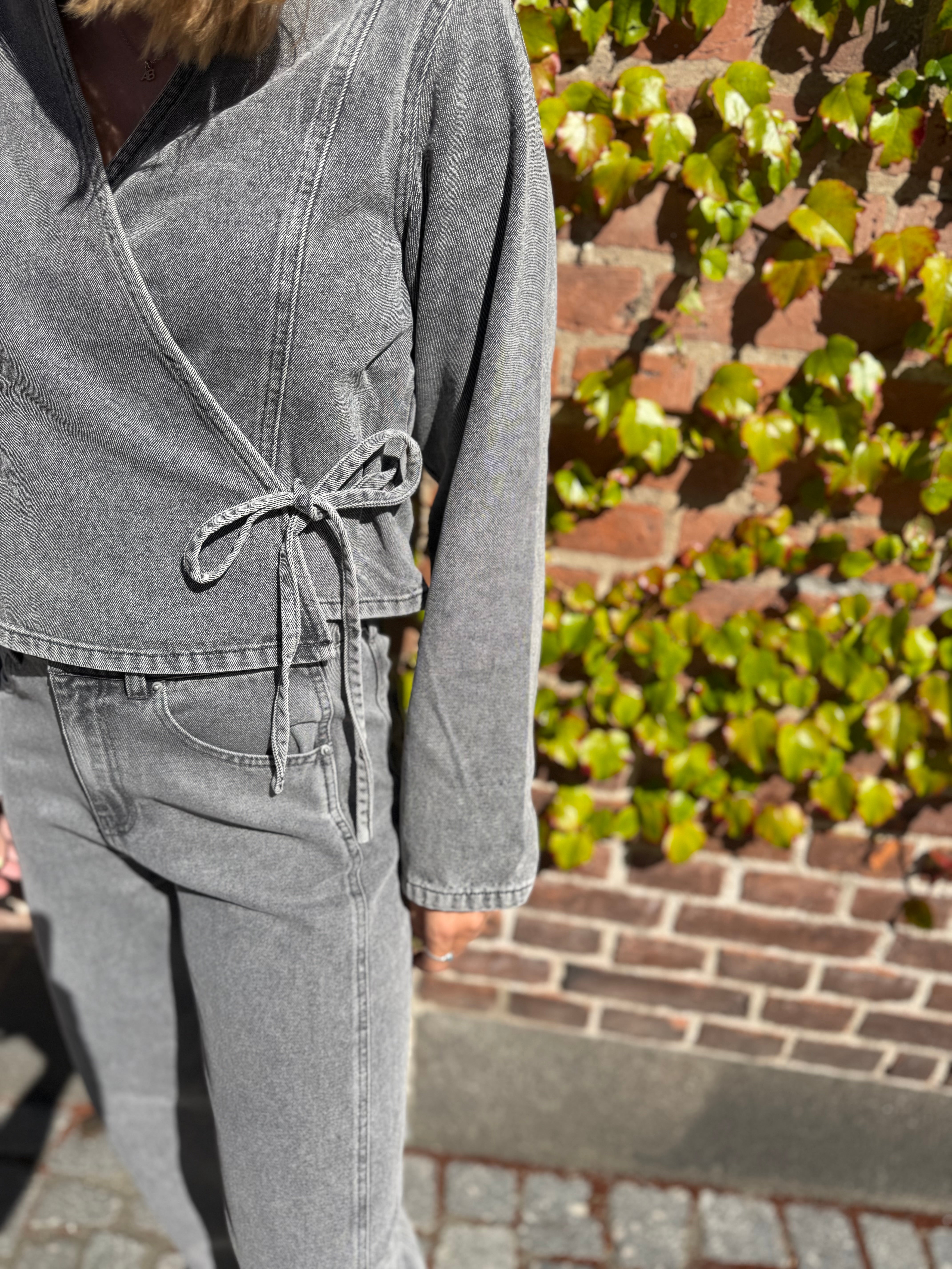 PCFENNA Denim Shirt - Grey Denim