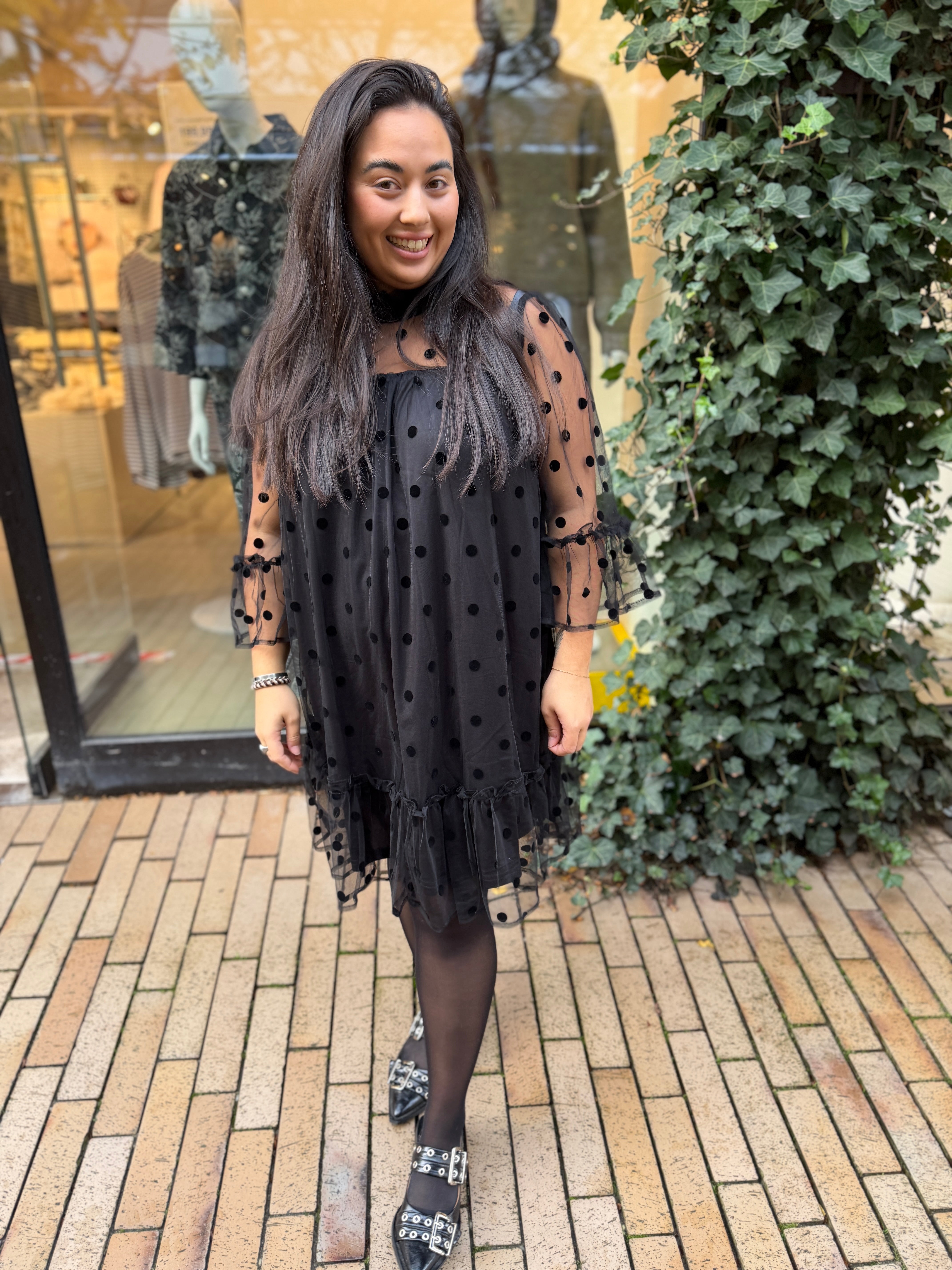 PCSALLY Short Dress - Black