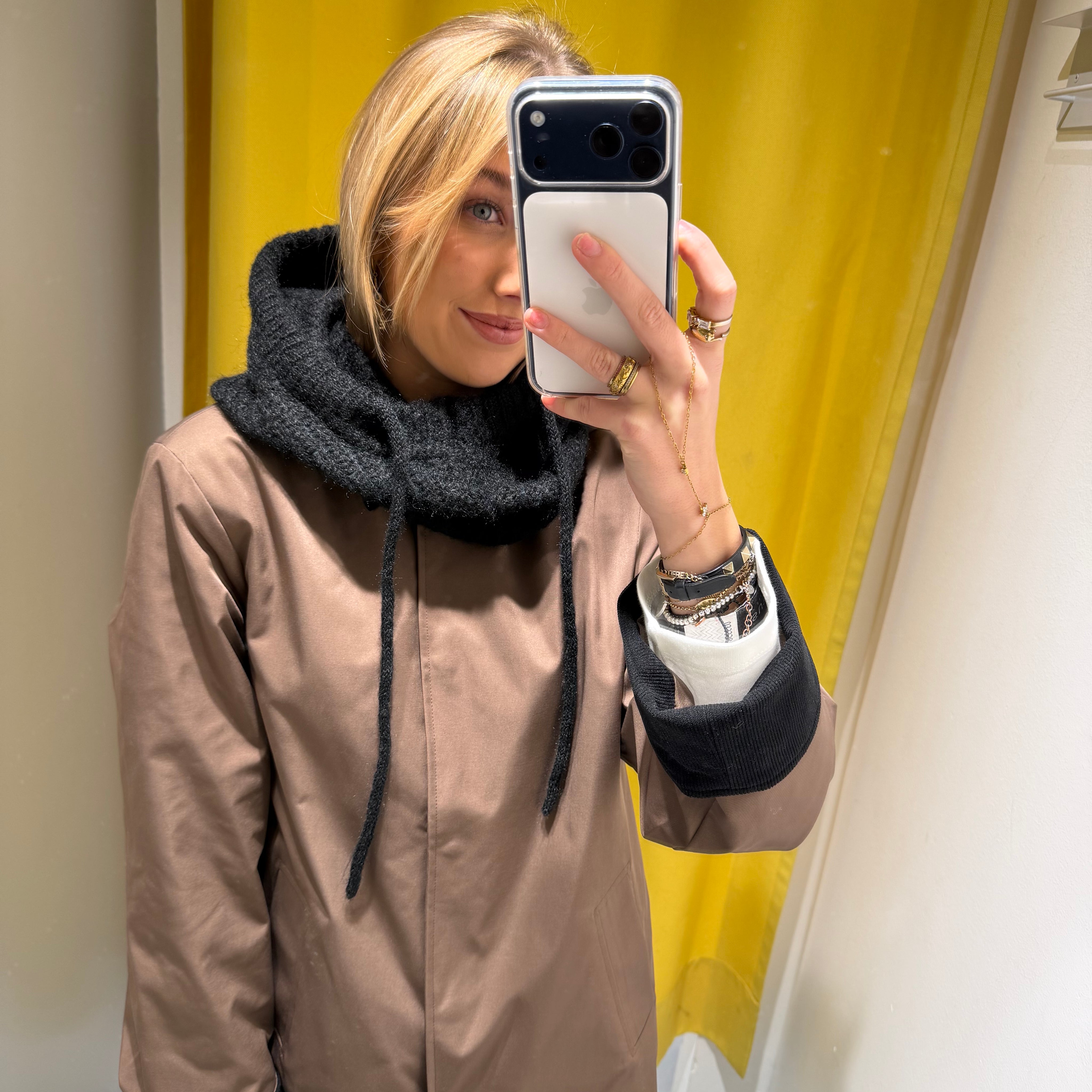 pieces Strickmütze PCNAMBI BALACLAVA NOOS BC Materialmix
