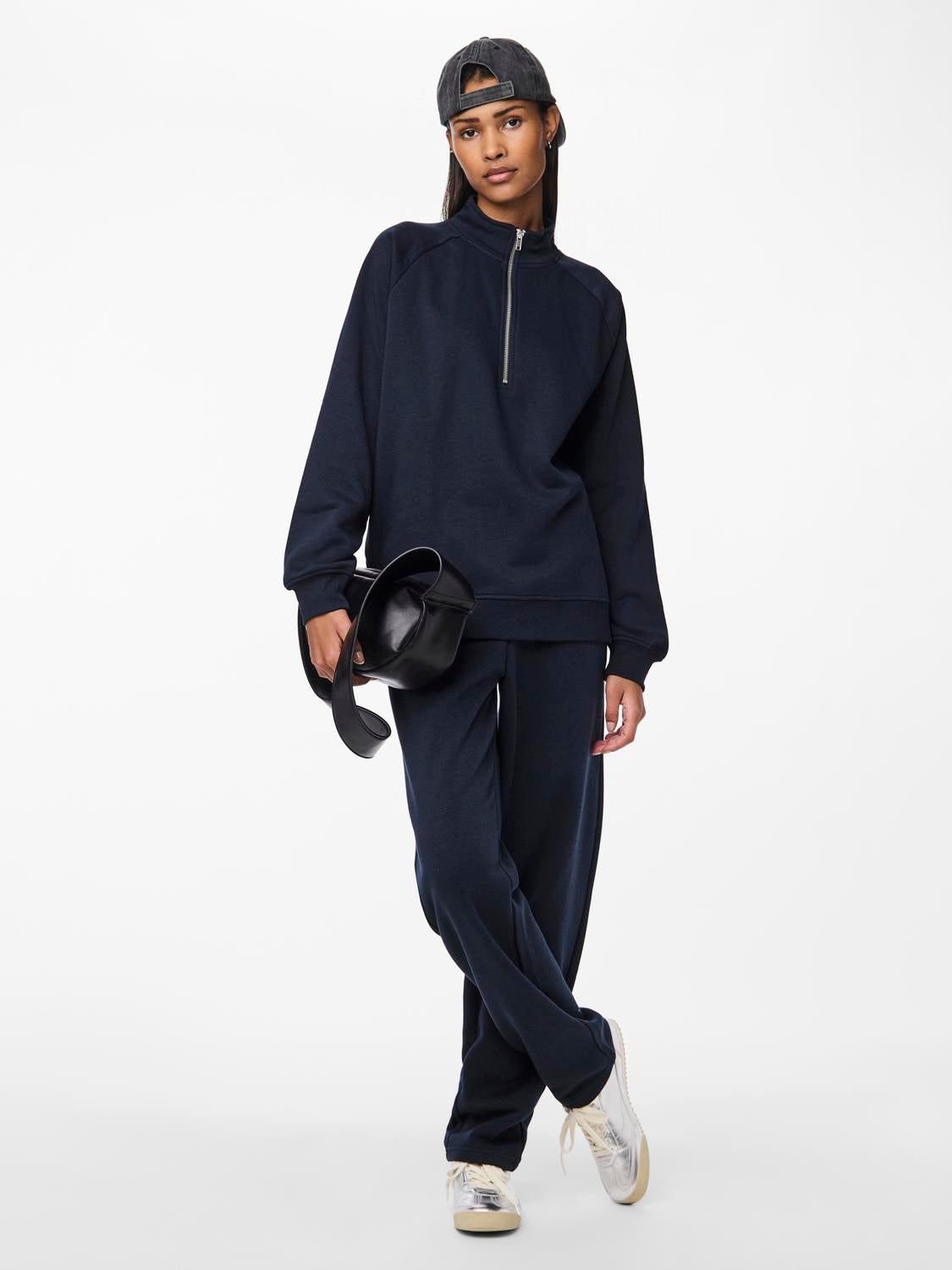 PCCHILLI Straight Trousers - Sky Captain