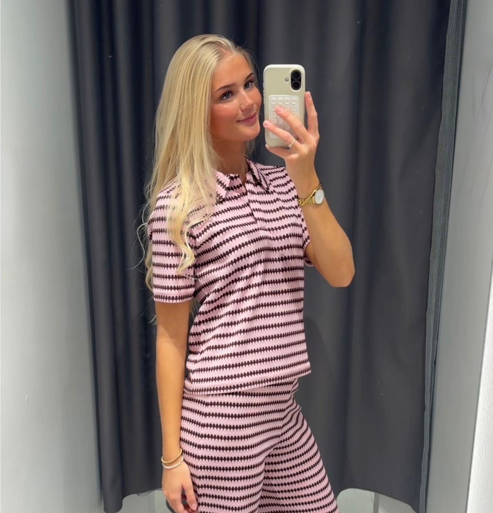 PCJEYA Polo Shirt - Pink Tulle