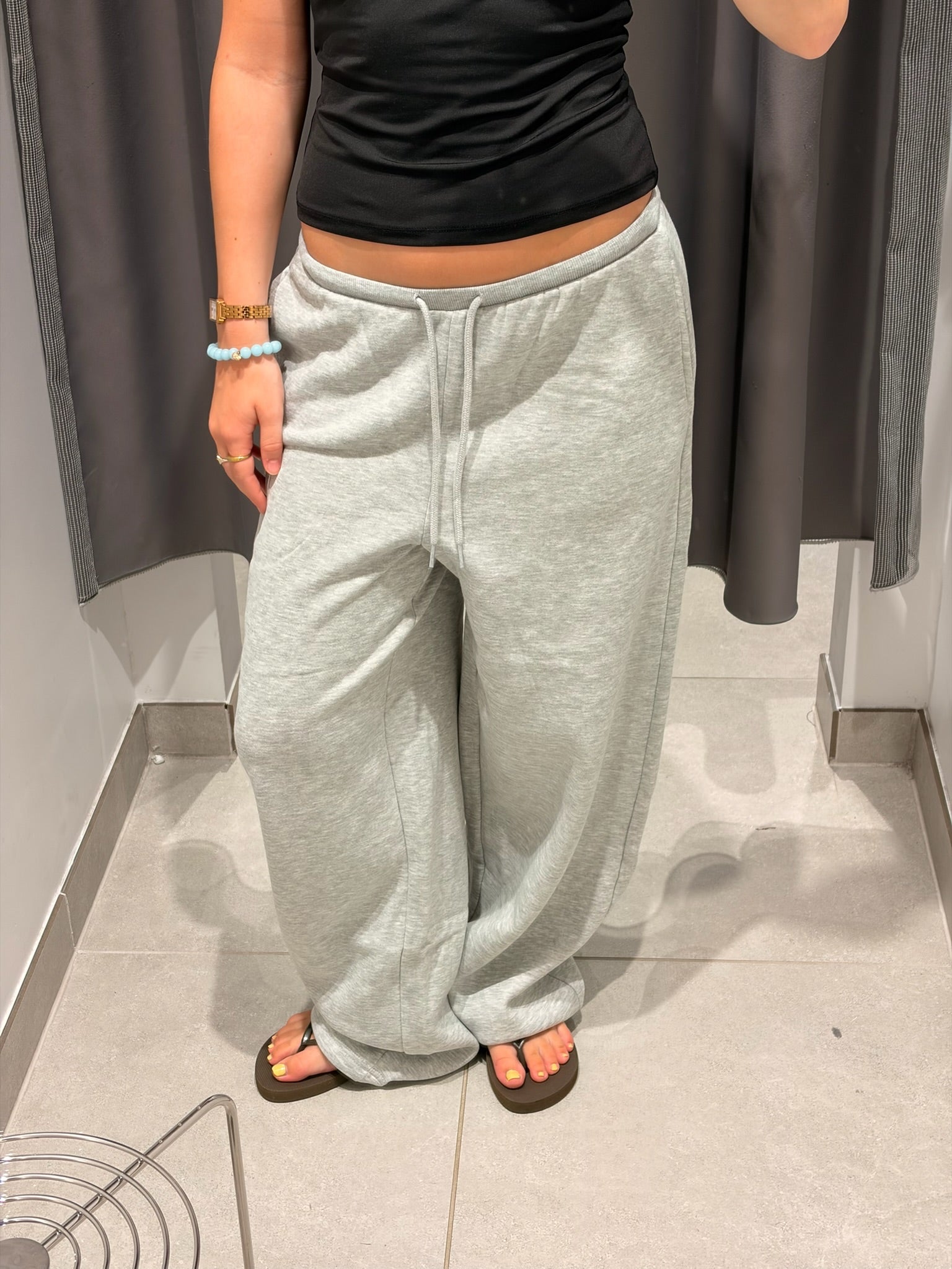 PCSALI Joggers - Light Grey Melange
