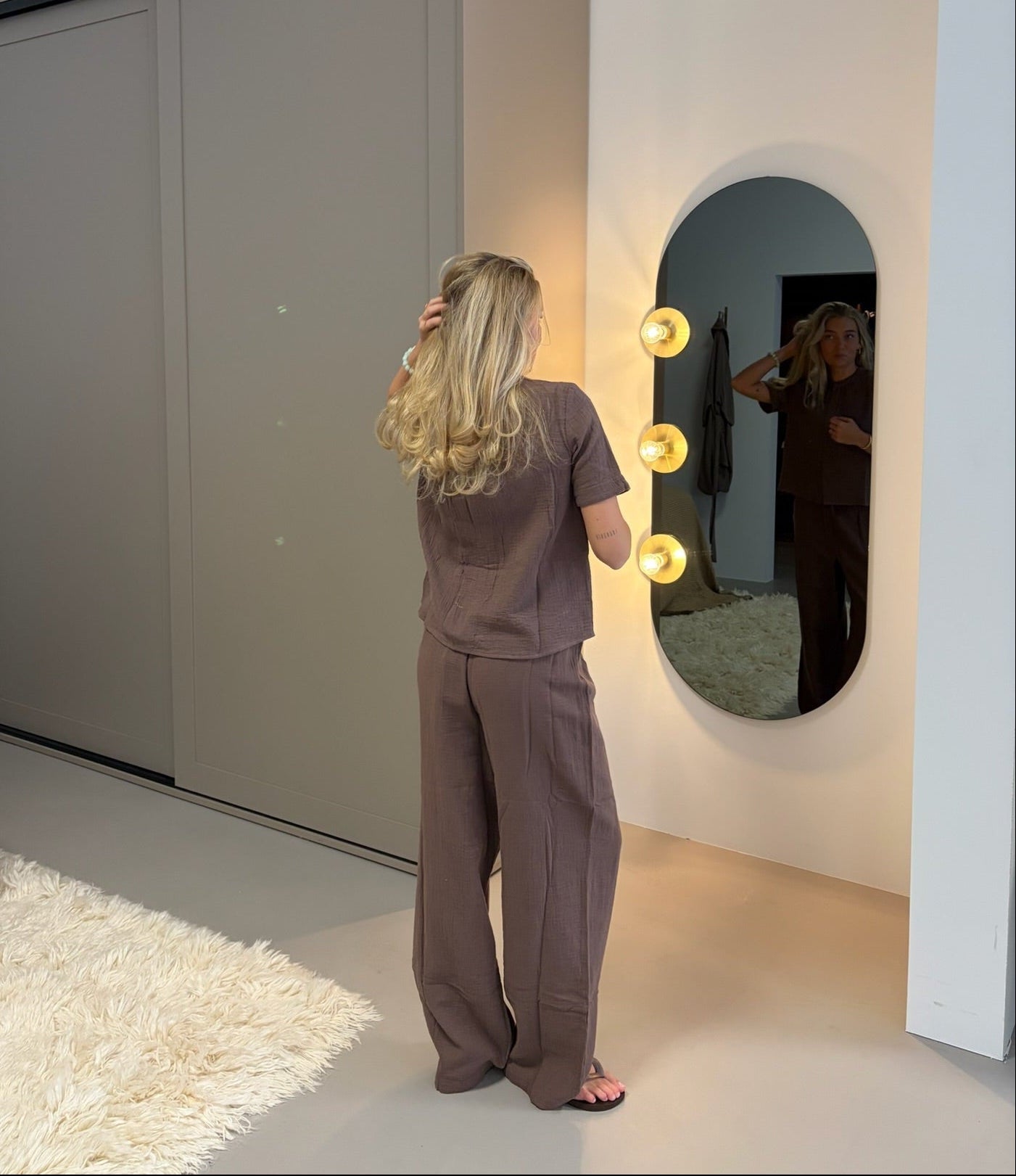 PCSASTINA Trousers - Coffee Quartz