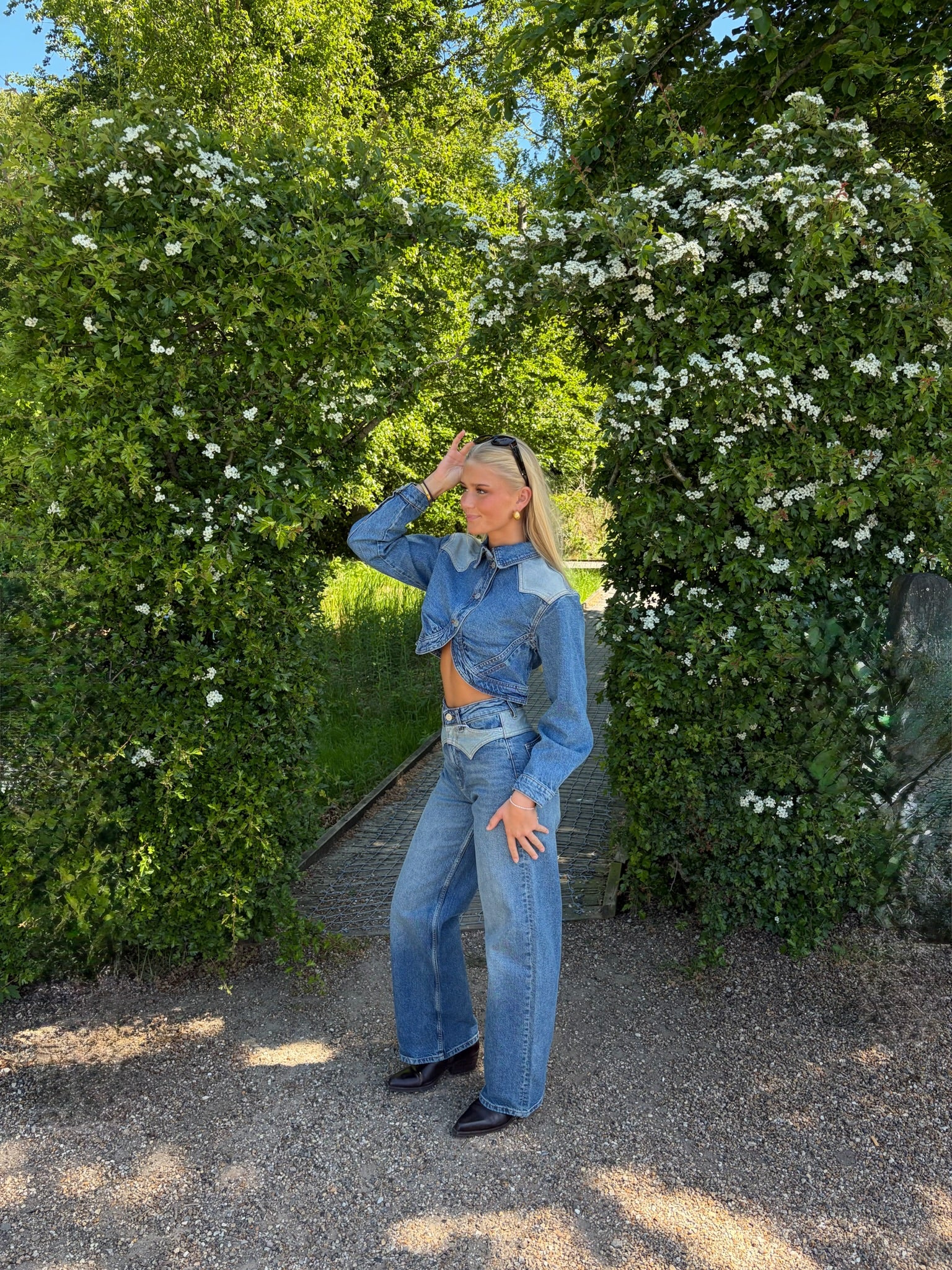 PCRODEO Jeans - Medium Blue Denim
