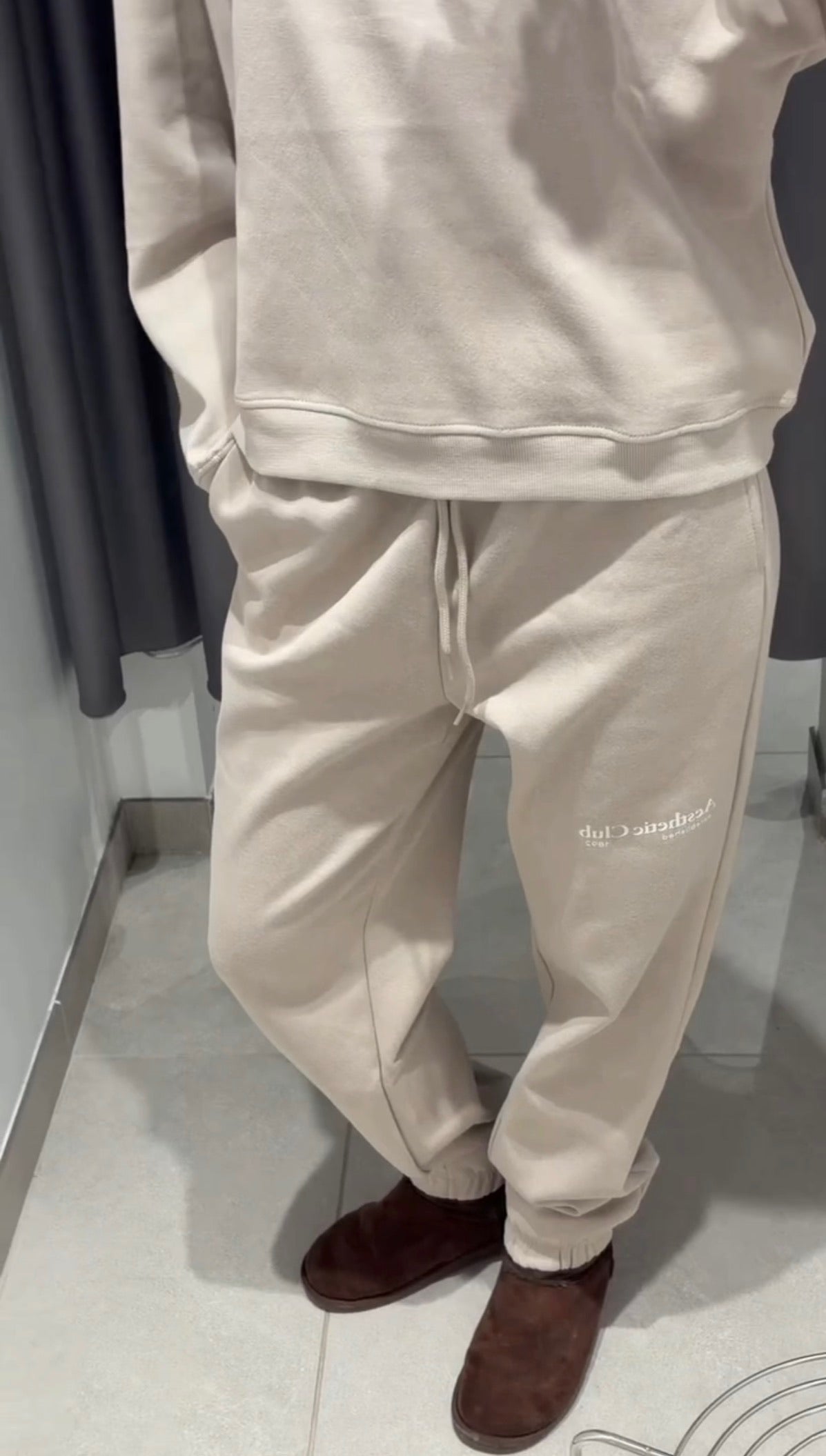 PCRISSO Sweat Cardigan - Silver Gray