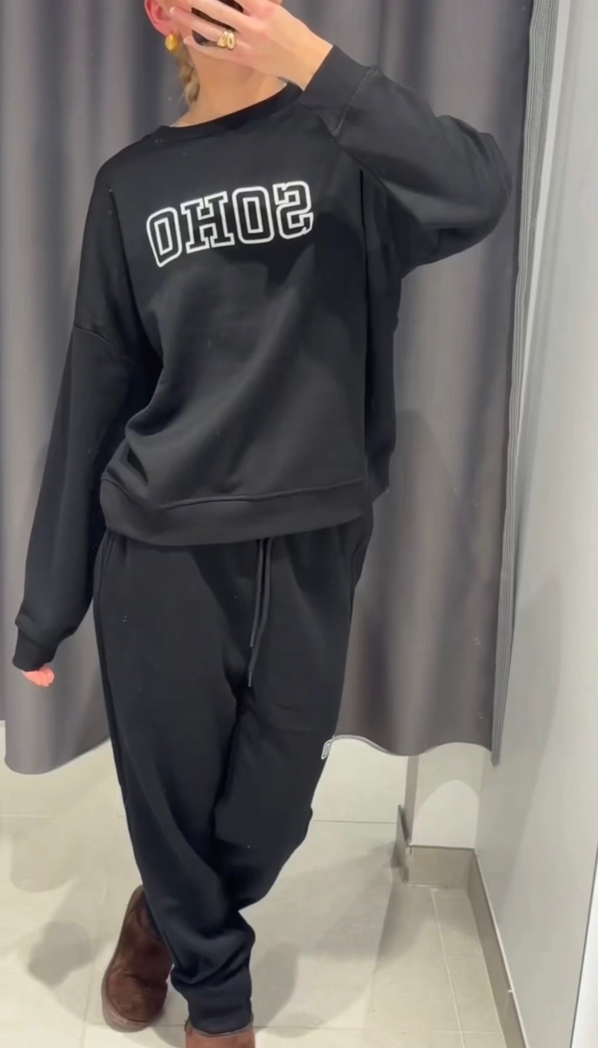 PCRISSO Sweat Cardigan - Black