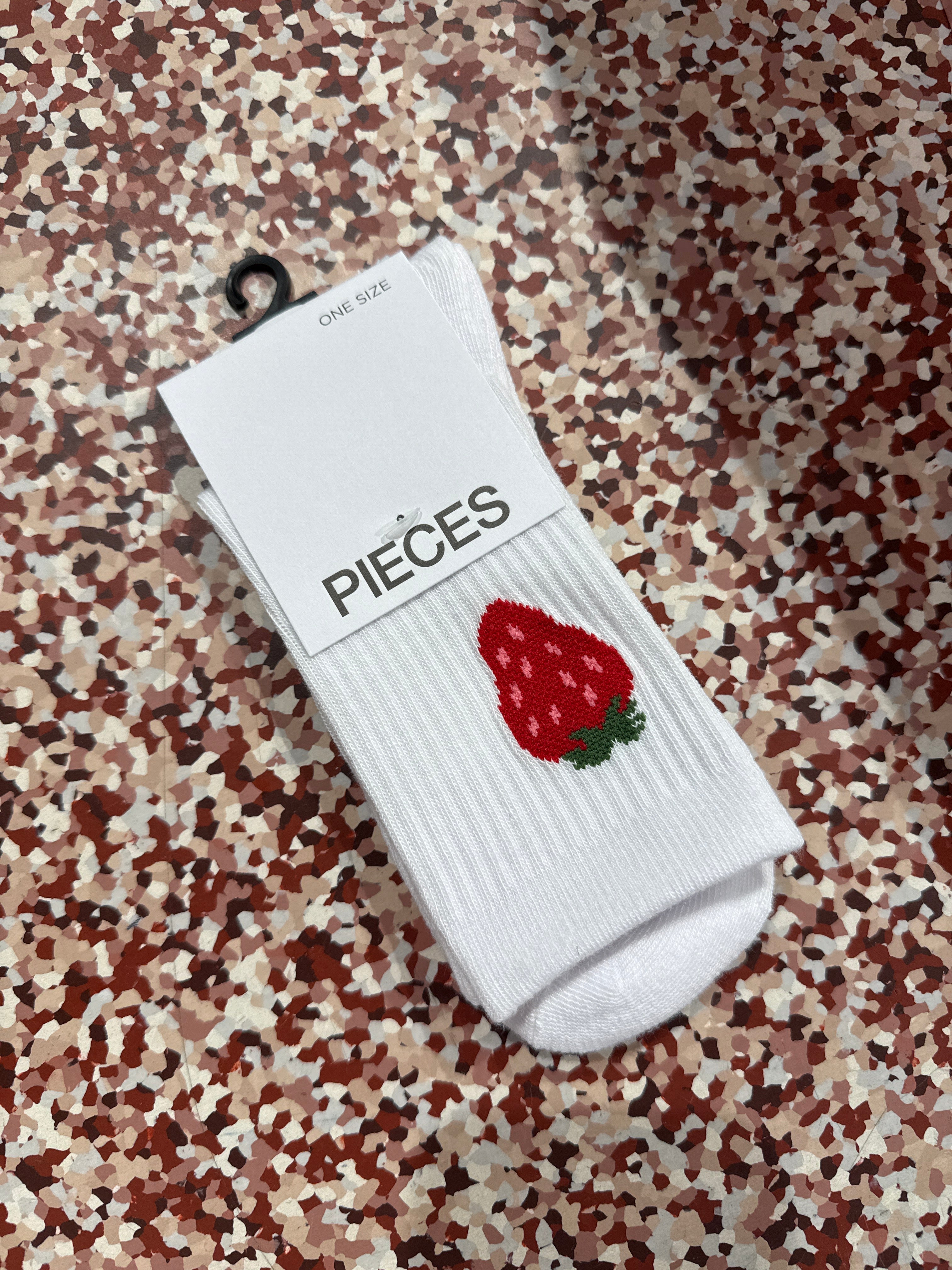 PCSANNI Socks - Bright White