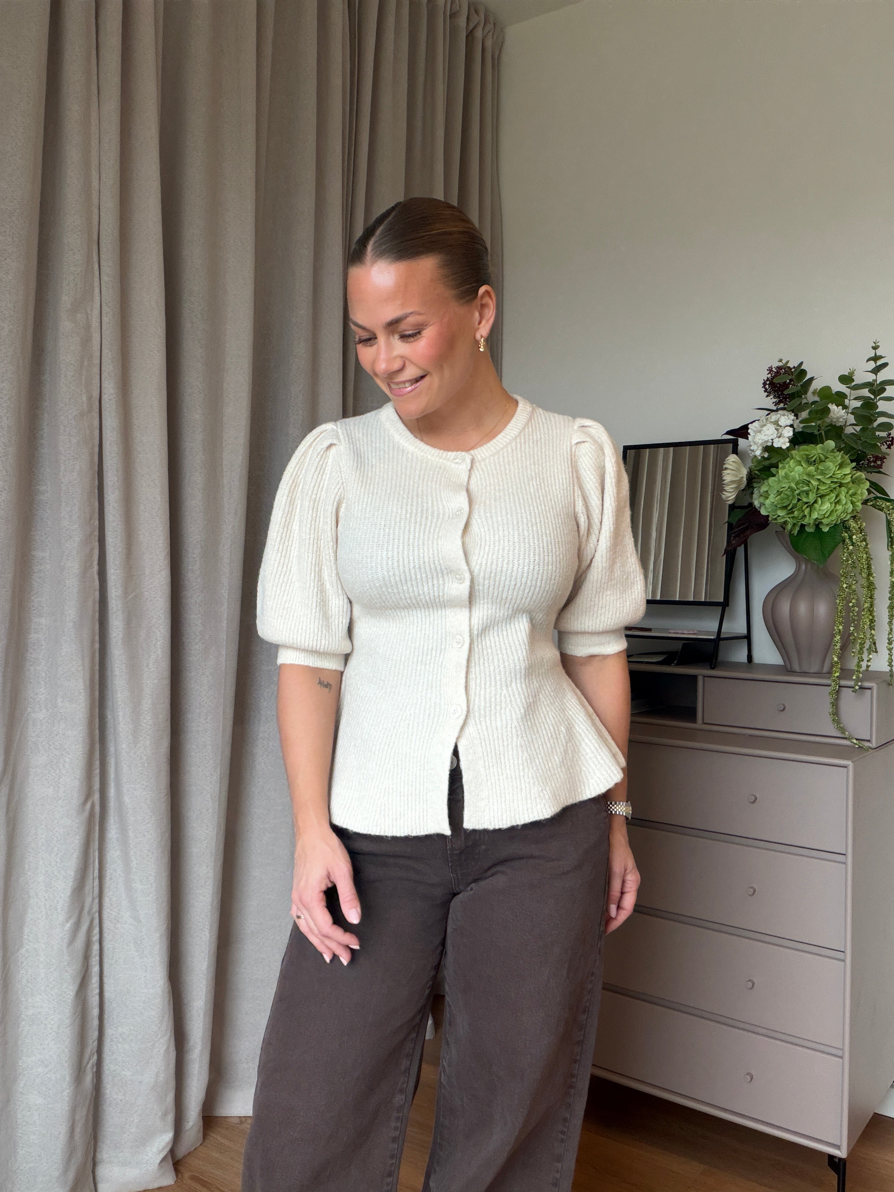 PCSILLY Knit Cardigan - Birch